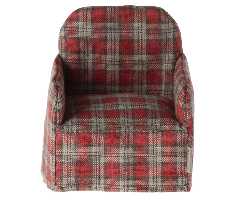 Chair, Mouse - Red Checker - Maileg