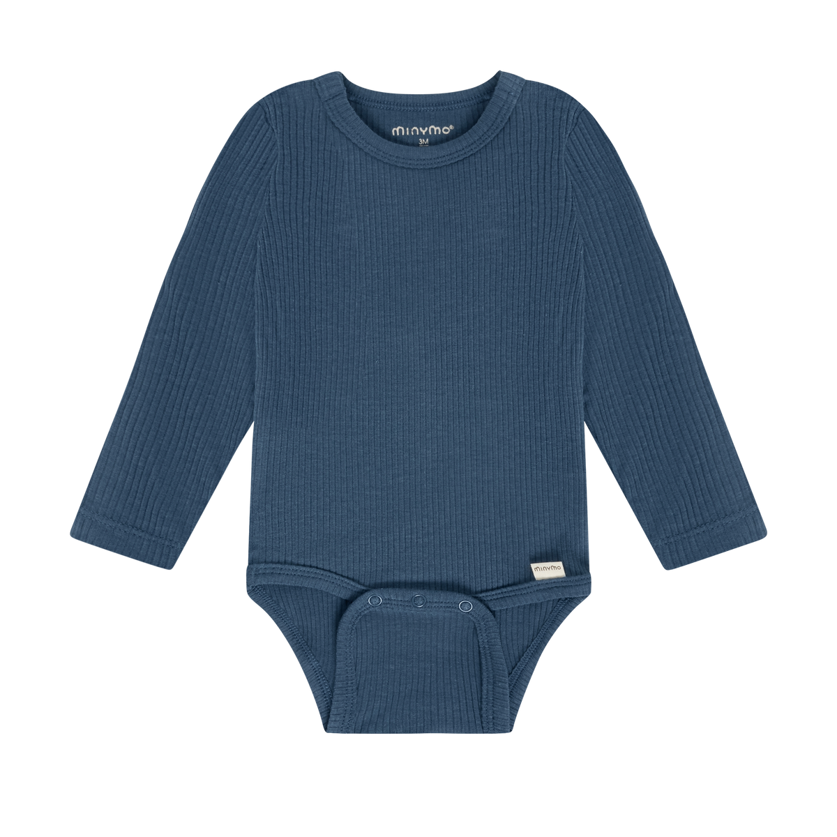 Midnight Navy Long Sleeve Ribbed Bodysuit