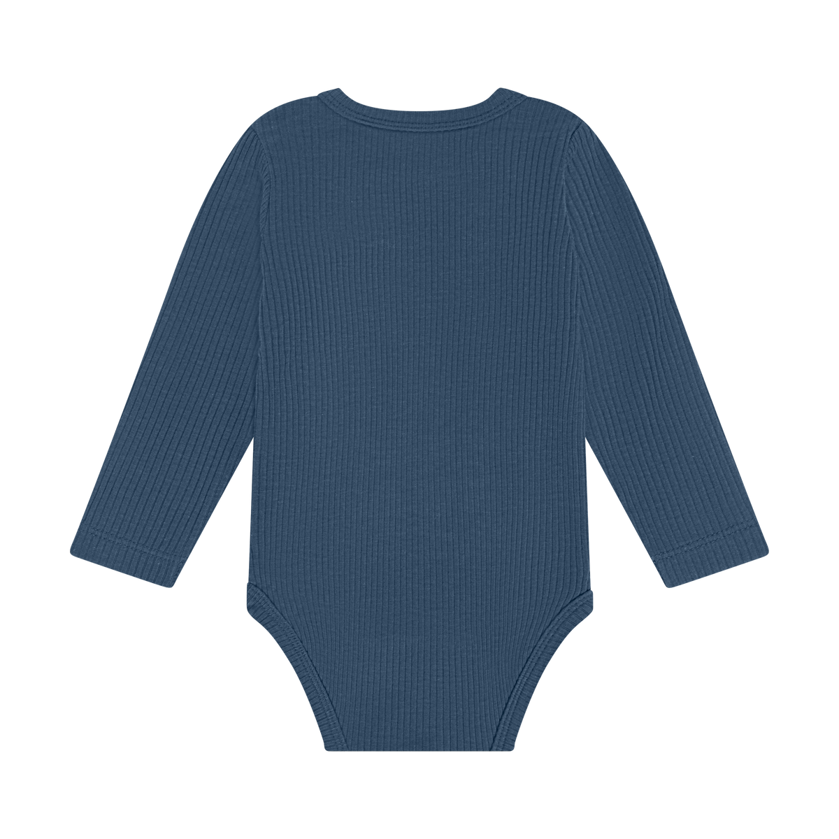 Midnight Navy Long Sleeve Ribbed Bodysuit