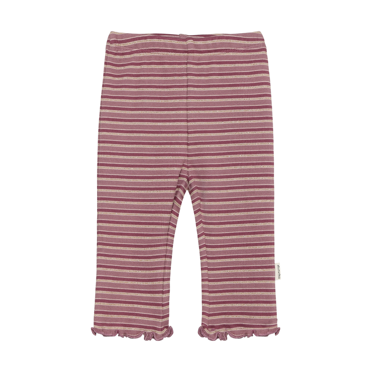 Ribbed Striped Pants- Nostalgia Rose