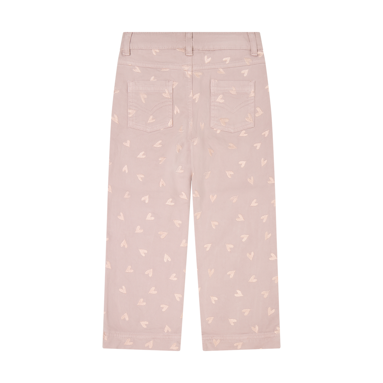 Heart Printed Denim