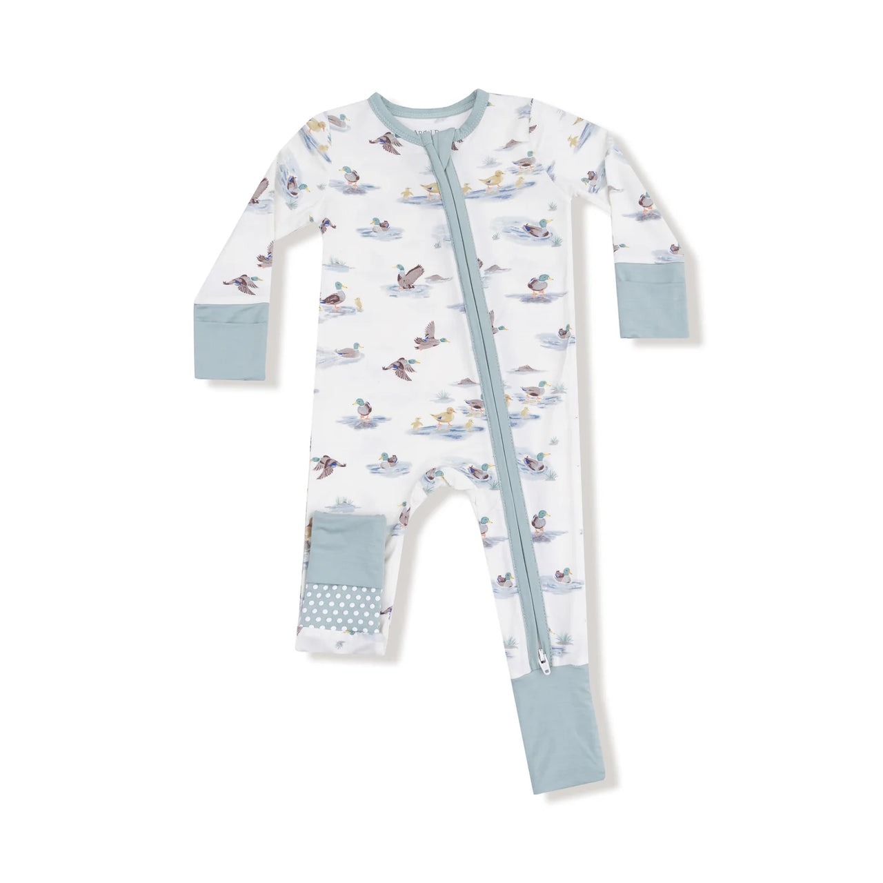 Zipper Romper- Migrating Mallards
