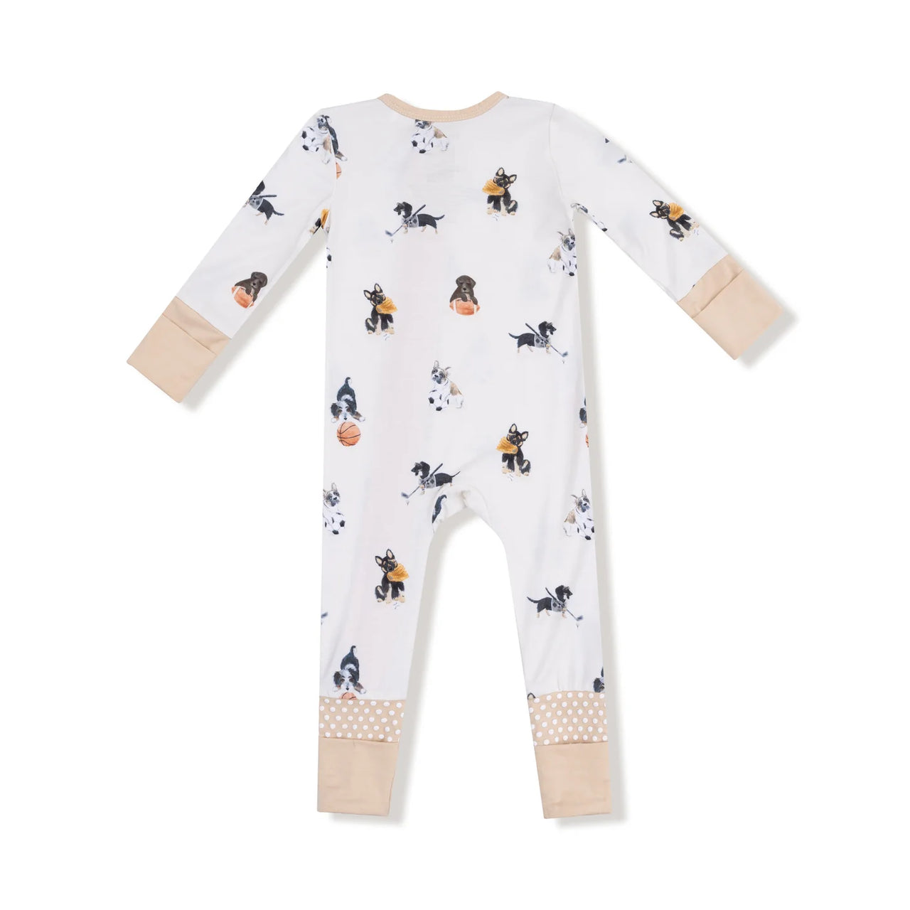 Zipper Romper- Sporty Puppies