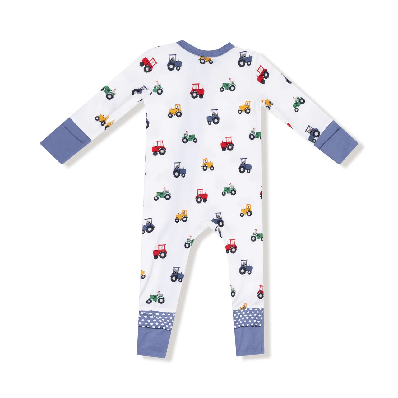 Zippered Romper- Mini Tractors