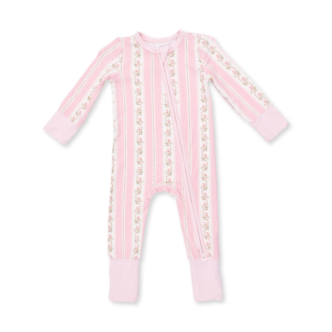 Zippered Romper- Antoinette Stripe