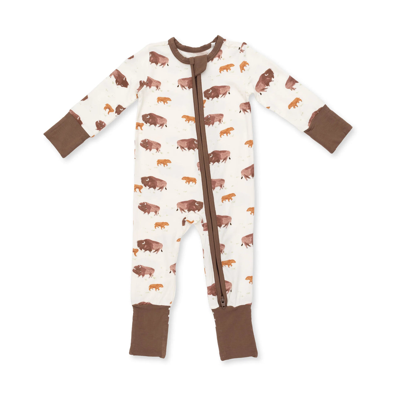 Zippered Romper- American Buffalo