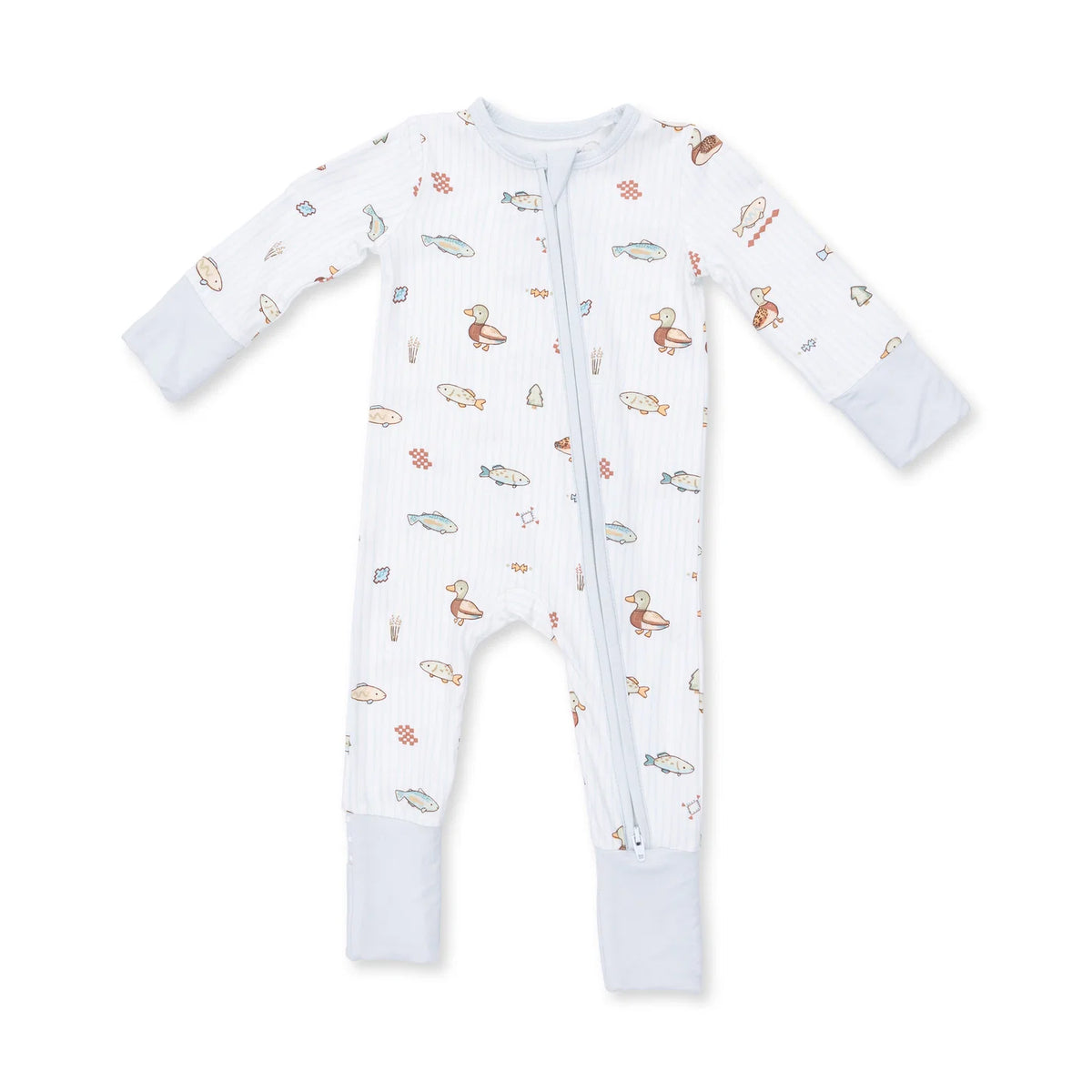 Zippered Romper- Lake Cuties