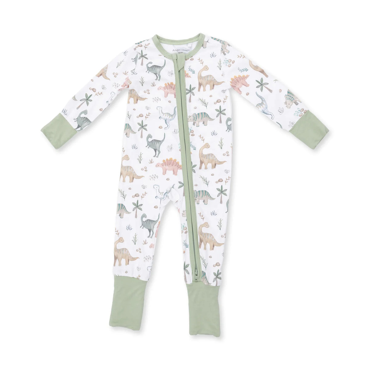 Zippered Romper- Sweet Baby Dinos