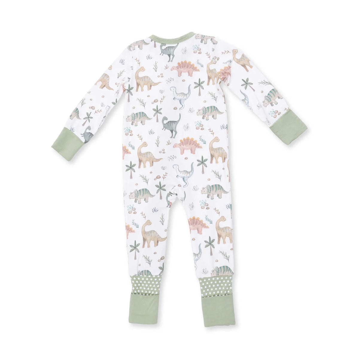 Zippered Romper- Sweet Baby Dinos