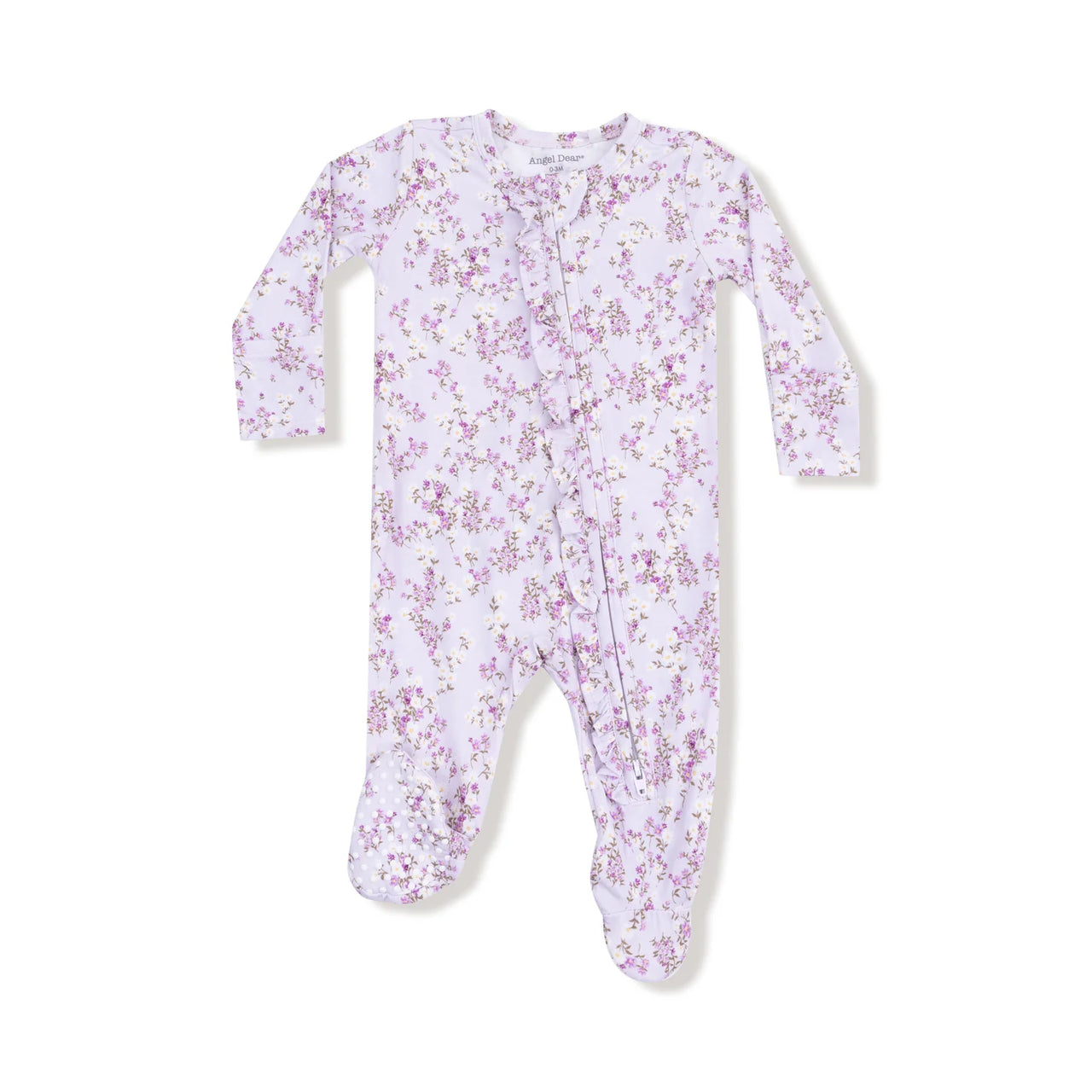Ruffle Zippered Footie- Sweet Dream Florals