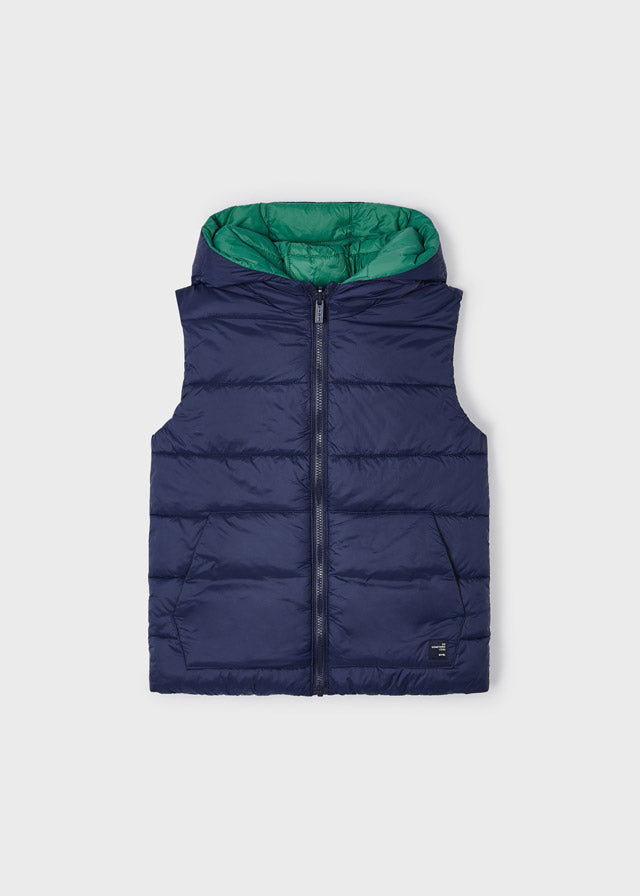 Reversible Navy and Green Vest