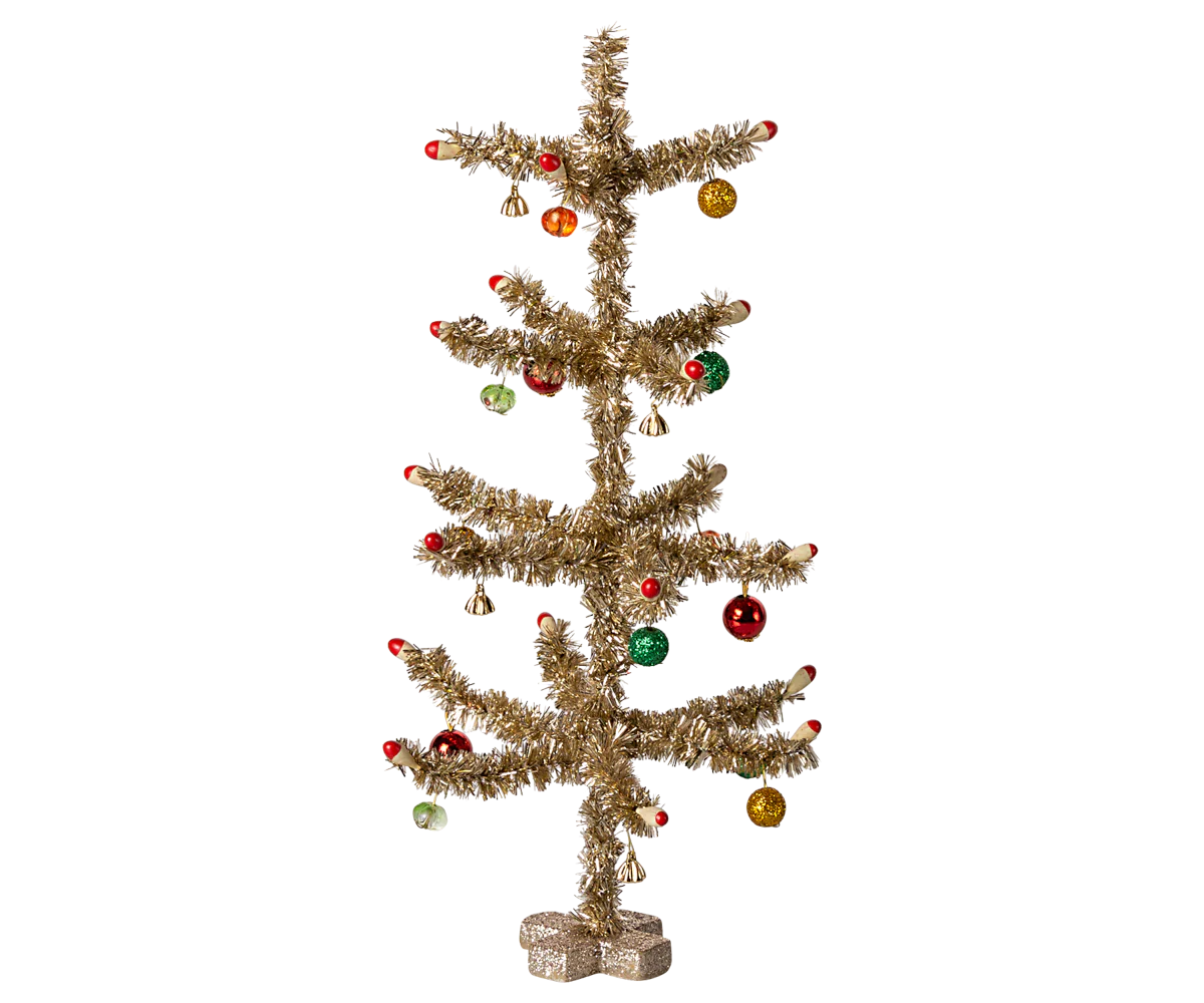 Christmas Tree, Gold- Red and Green Decoration