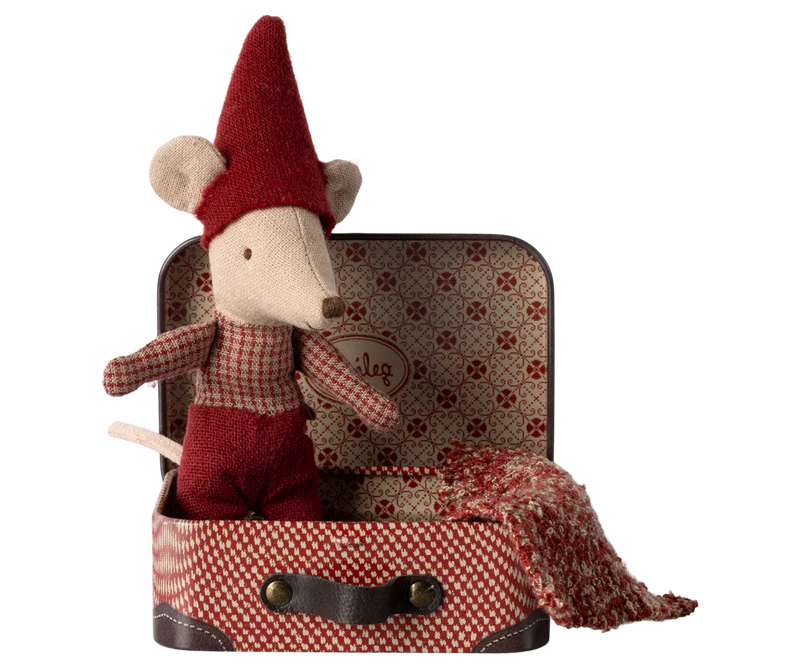 Christmas mouse, Baby in suitcase - Maileg