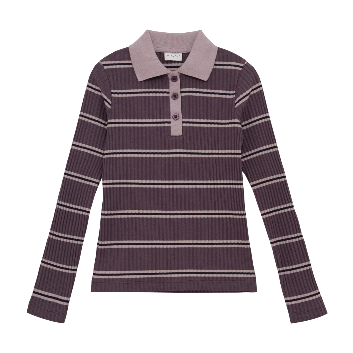 Plum Truffle Long Sleeve Polo