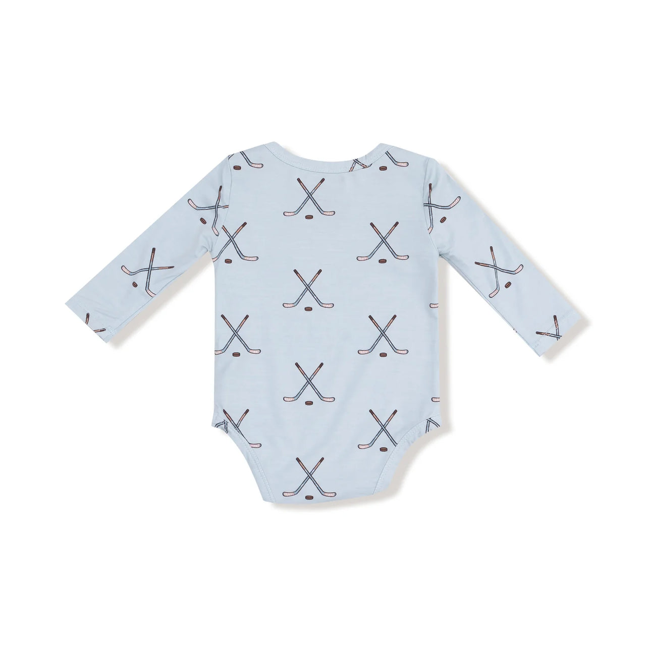 Stone Blue Hockey Long Sleeve Bodysuit