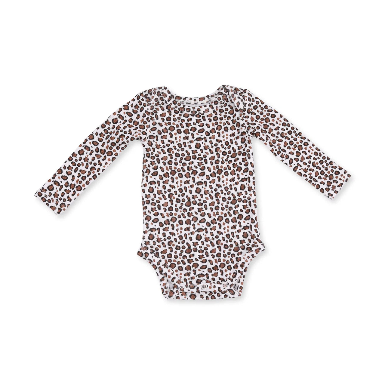 Leopard Rib Long Sleeve Bodysuit