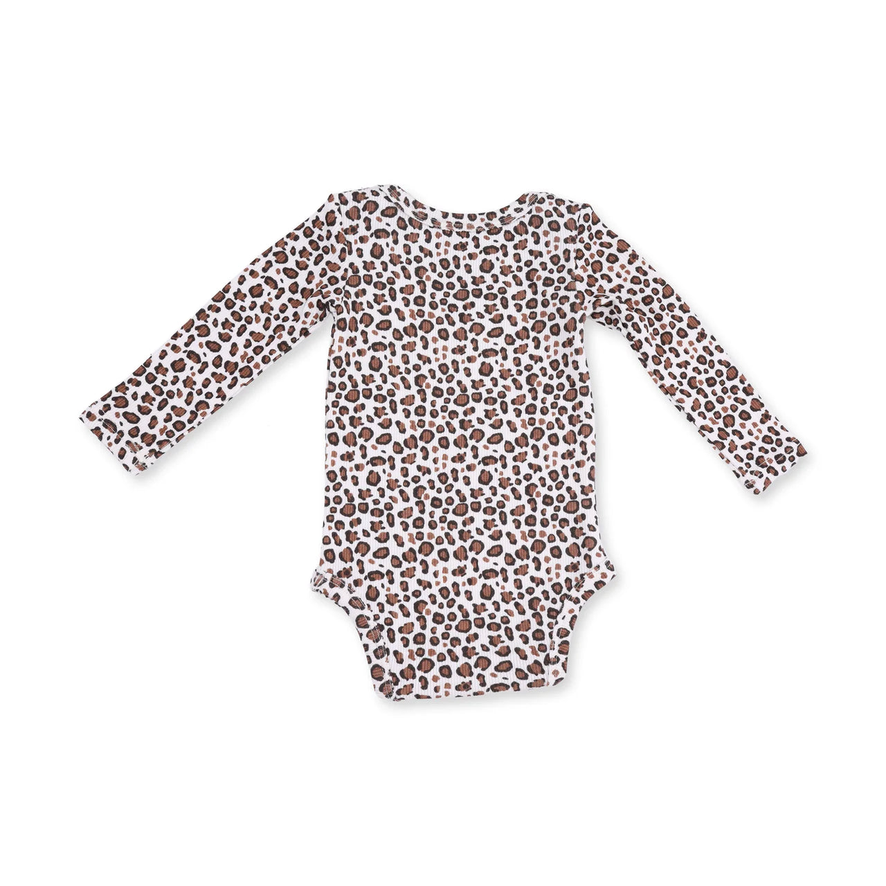 Leopard Rib Long Sleeve Bodysuit