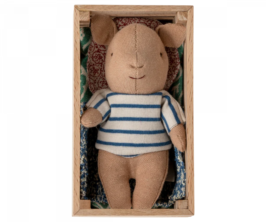 Maileg Pig in box - Baby Boy
