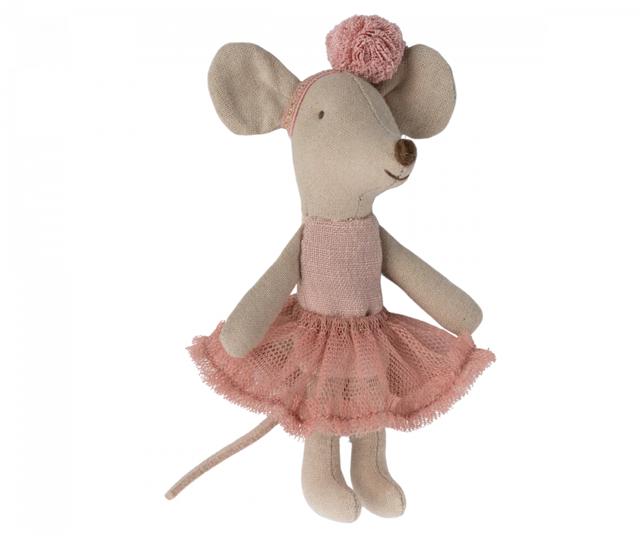 Ballerina Mouse, Little Sister - Rose - Maileg