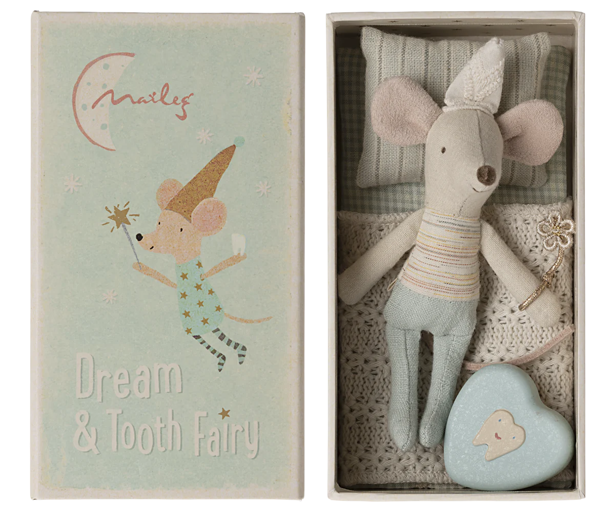 Tooth Fairy Mouse, LIttle Brother in Match Box