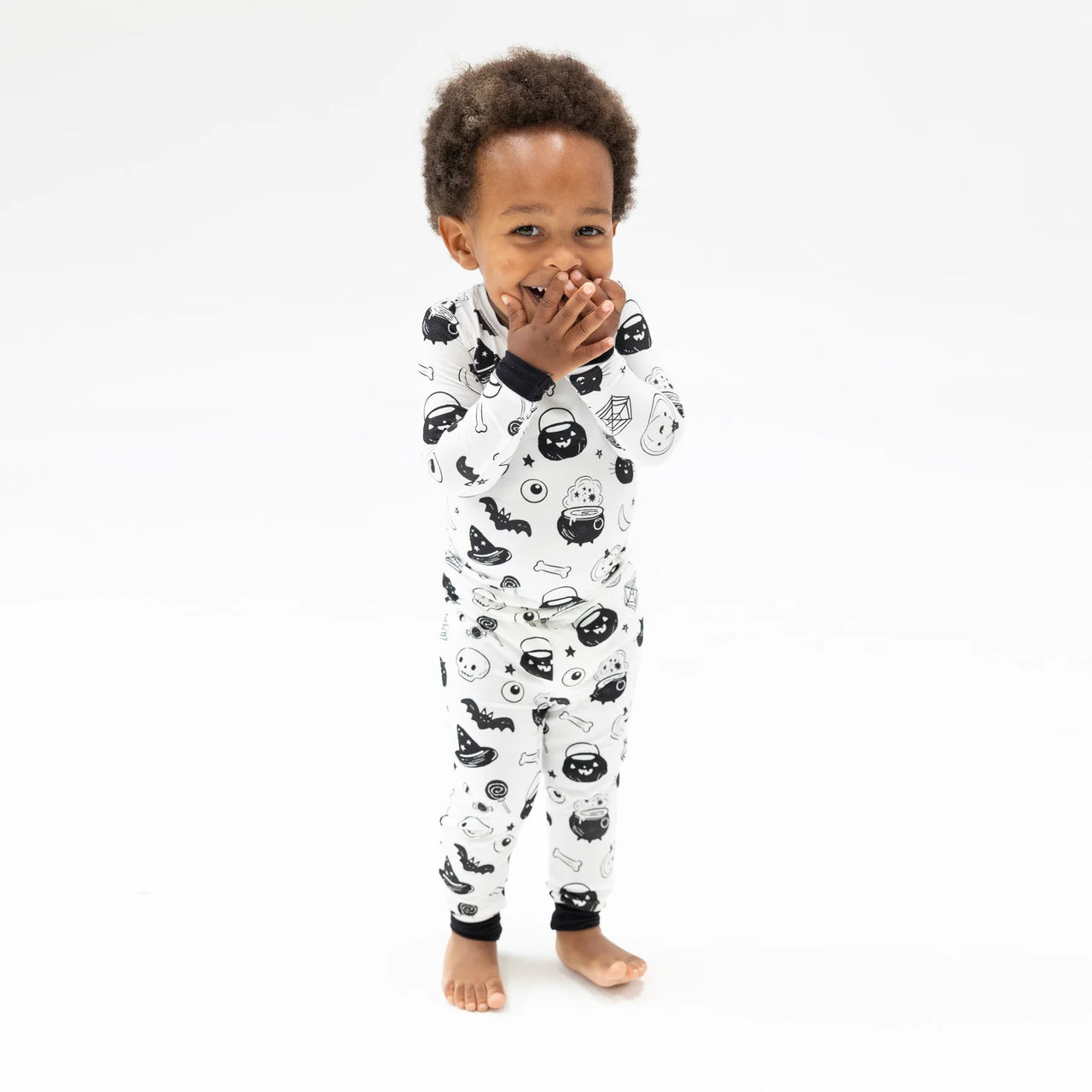 Black and White Halloween Loungewear Set