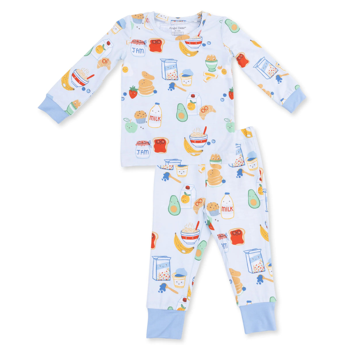 Toddler Long Sleeve Pajama Set- Breakfast Club Blue