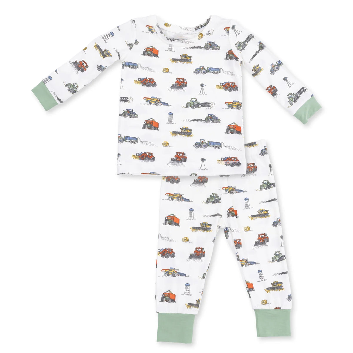 Toddler Long Sleeve Pajama Set- Farm Machines