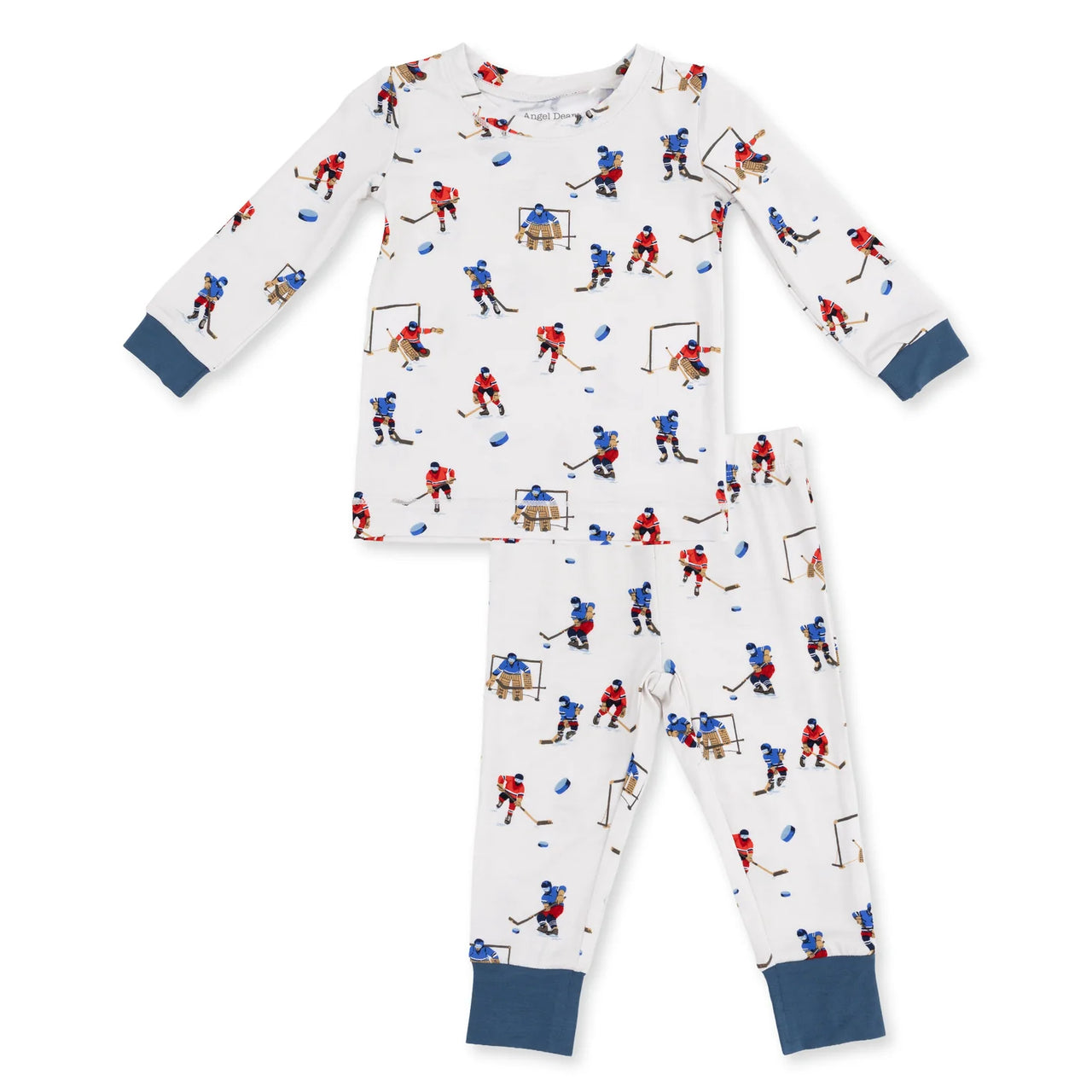 Toddler Long Sleeve Pajama Set- Hockey Players