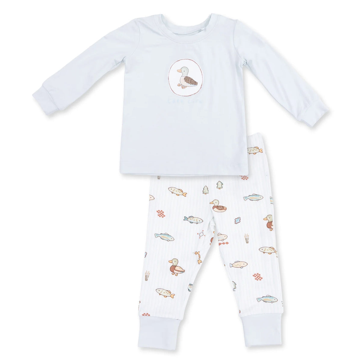 Toddler Long Sleeve Pajama Set- Lake Cuties