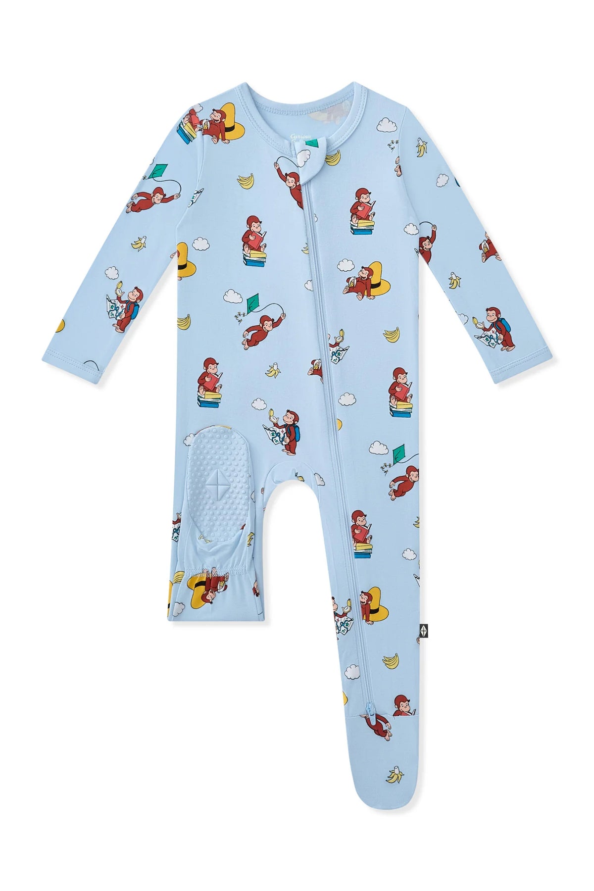 Zippered Footie - Curious George