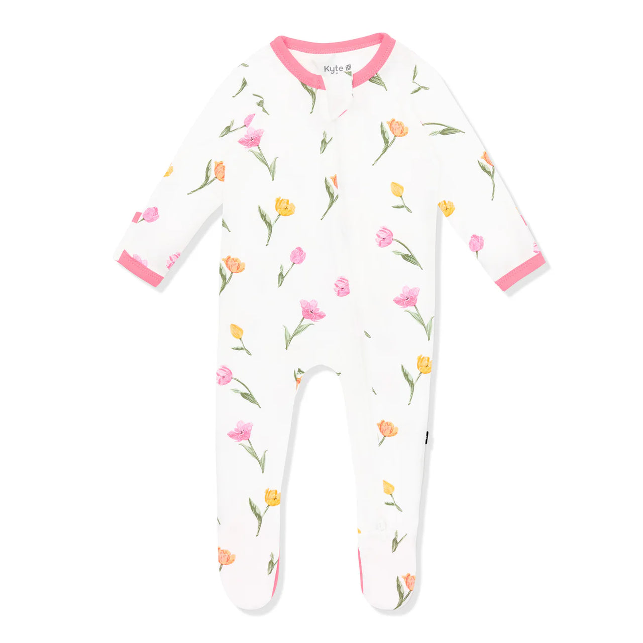 Zippered Footie- Tulip