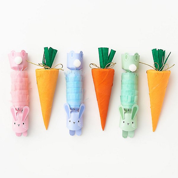Hopping Bunny Surprise Crackers  - set of 6