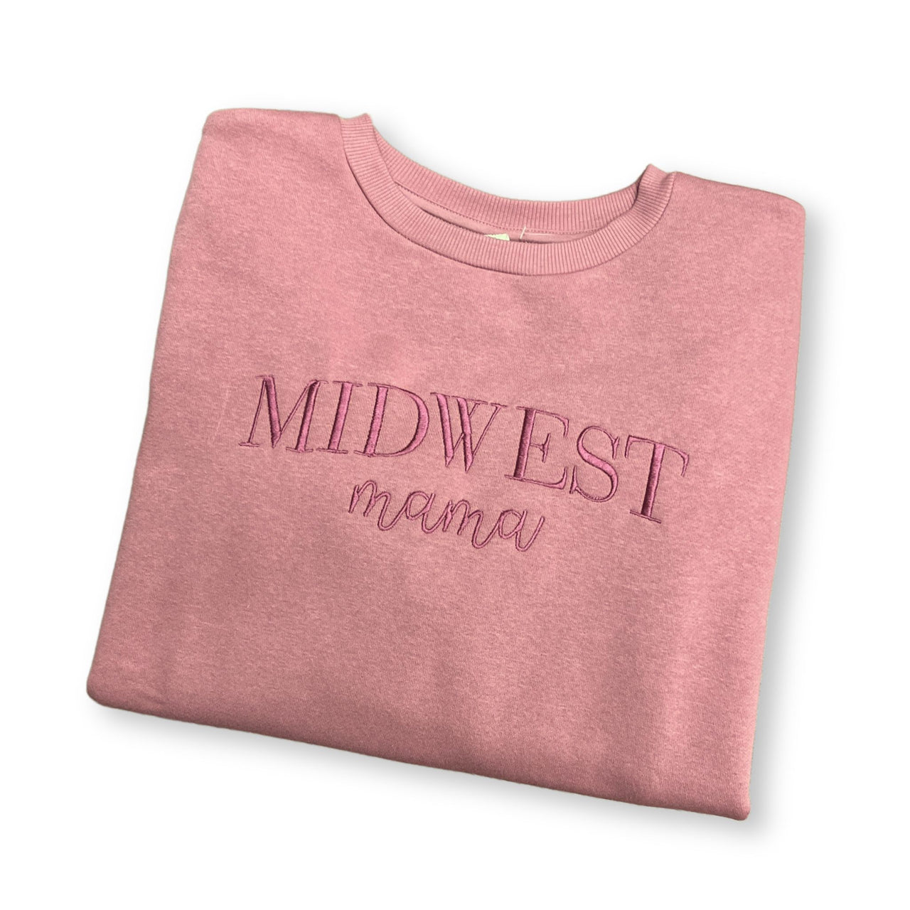 Midwest Mama Rose Embroidered Sweatshirt