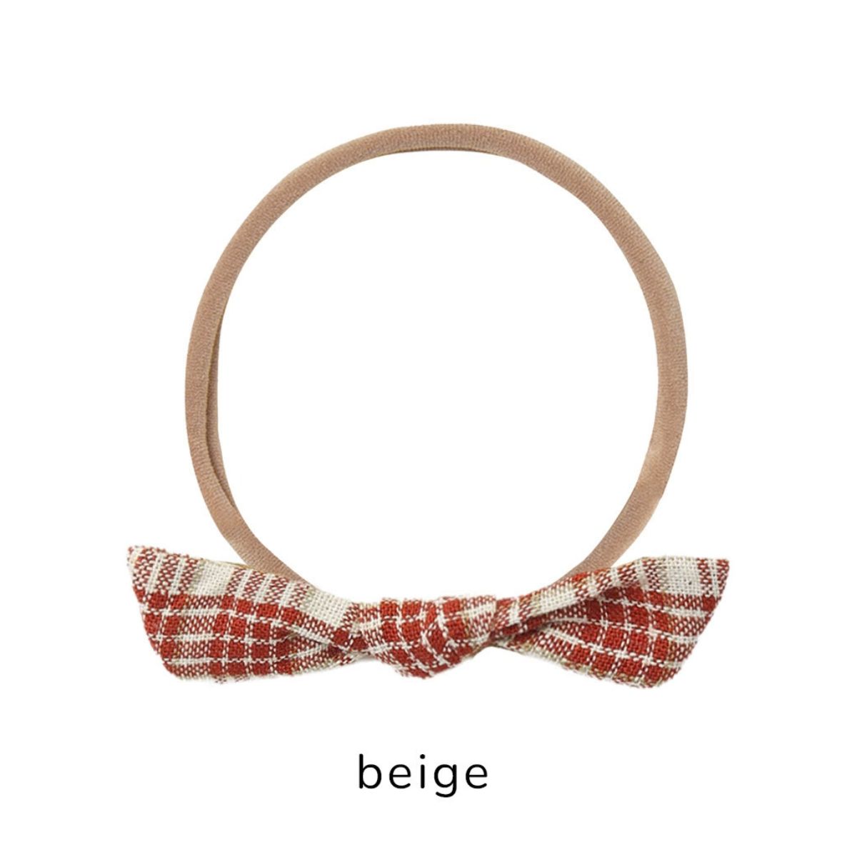 Little Knot Headband- Vintage Plaid