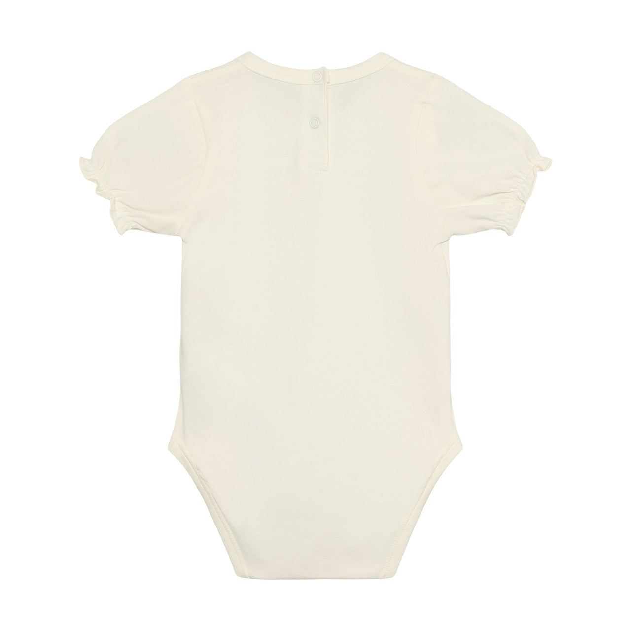 Lavender Embroidery on Cream Bodysuit