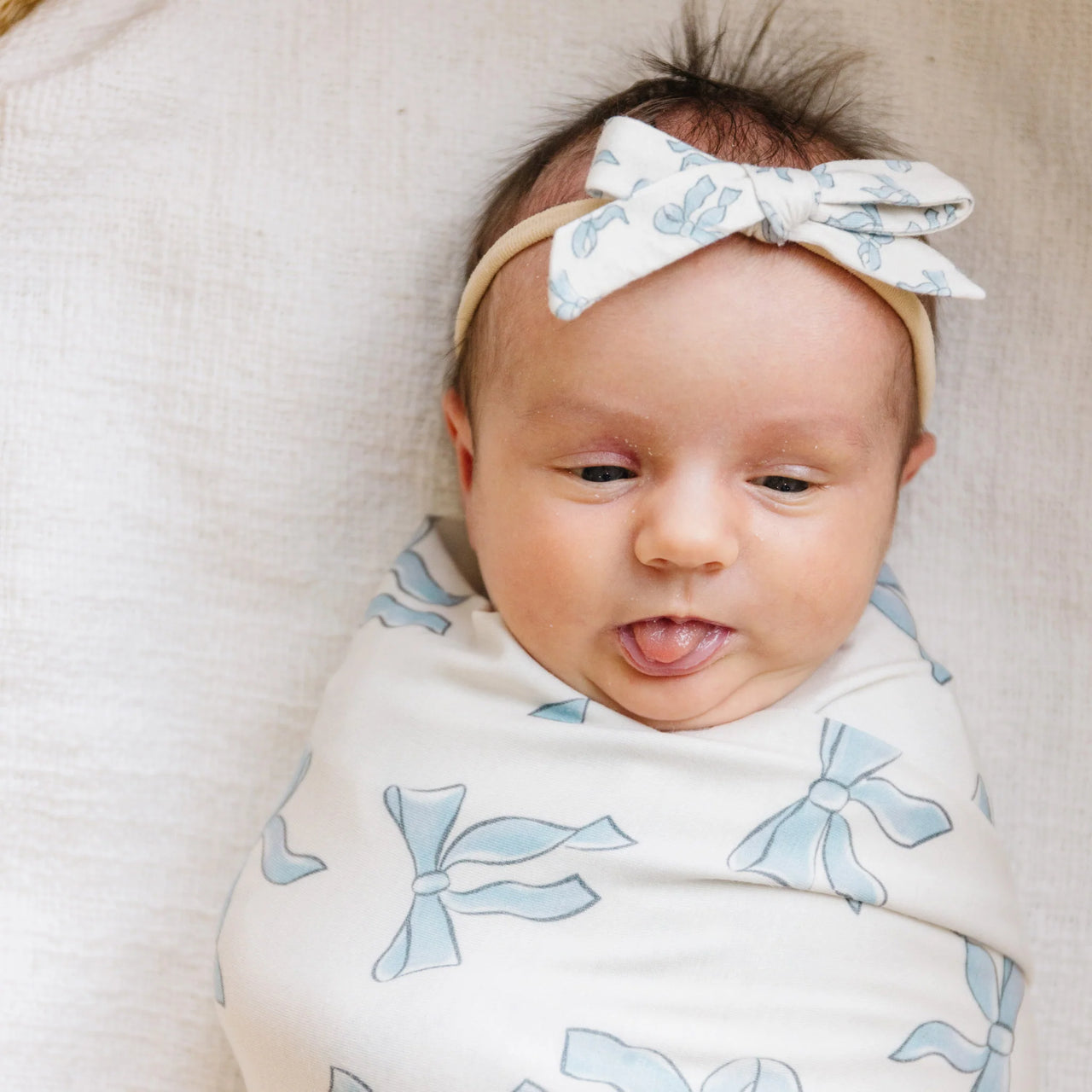 Knit Swaddle Blanket- Daphne