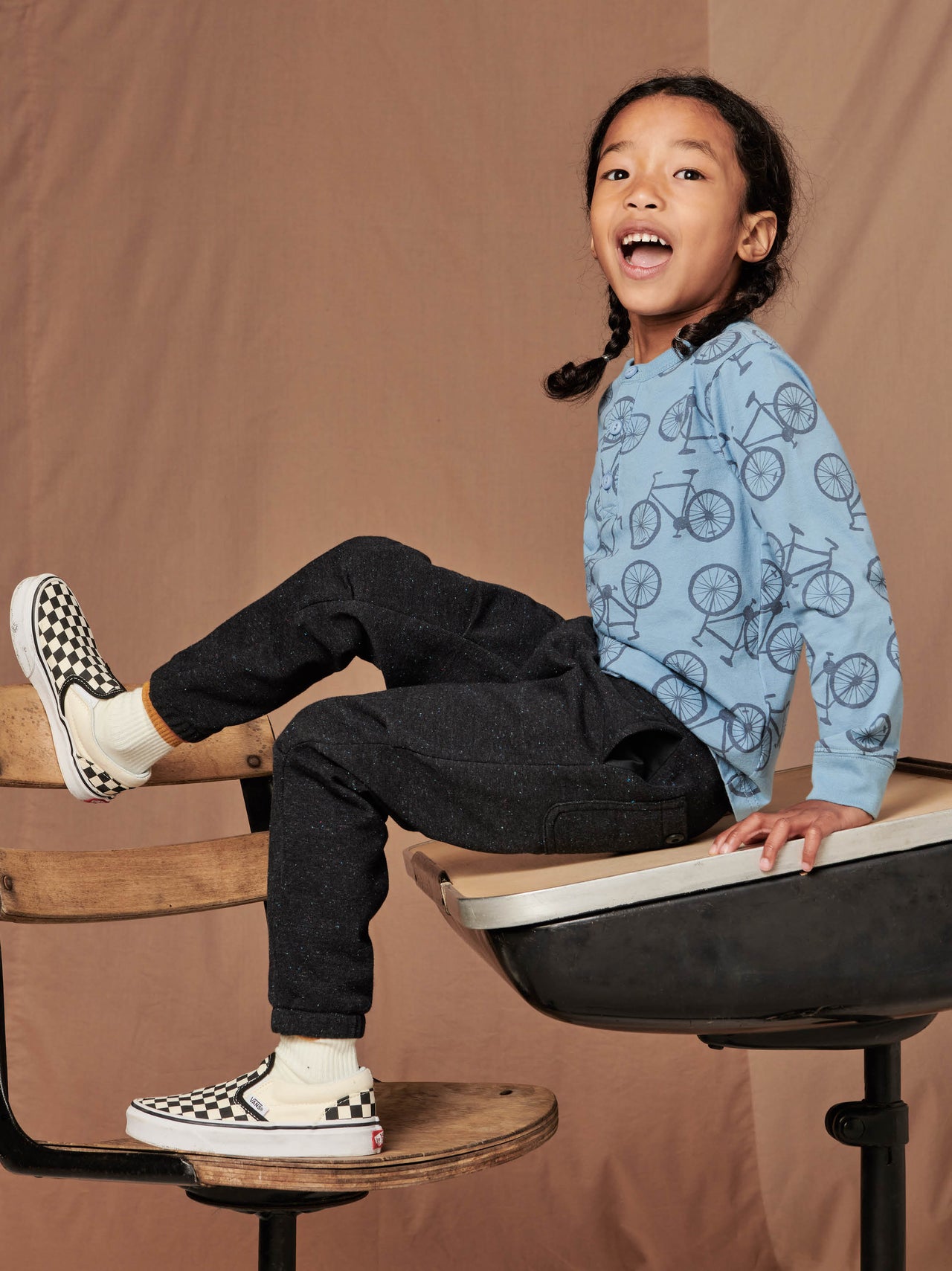 Dressed-up Sweatpant Stripe- Jet Black