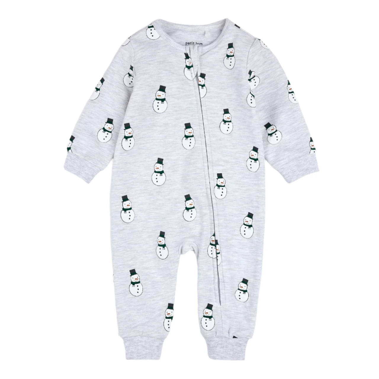 Merry Snowmen Fleece Playsuit