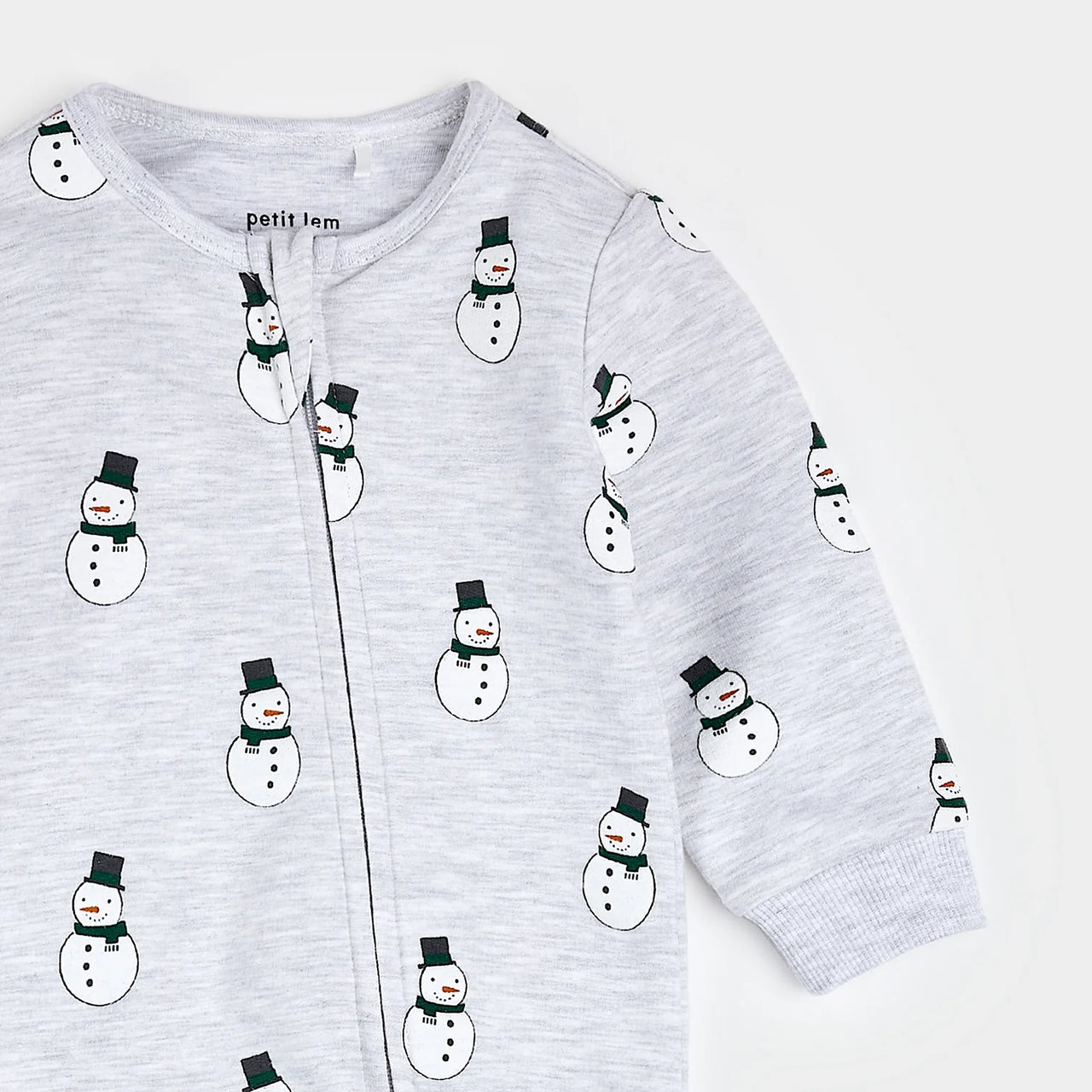 Merry Snowmen Fleece Playsuit