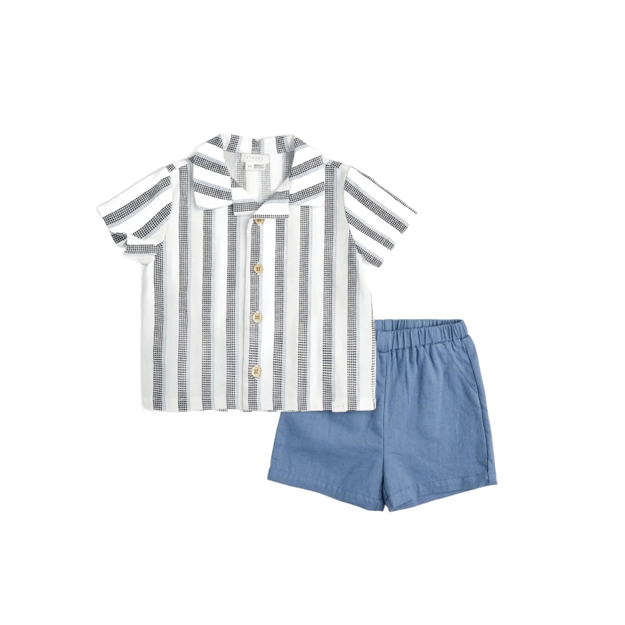 Navy 2pc Set - Shirt & Shorts