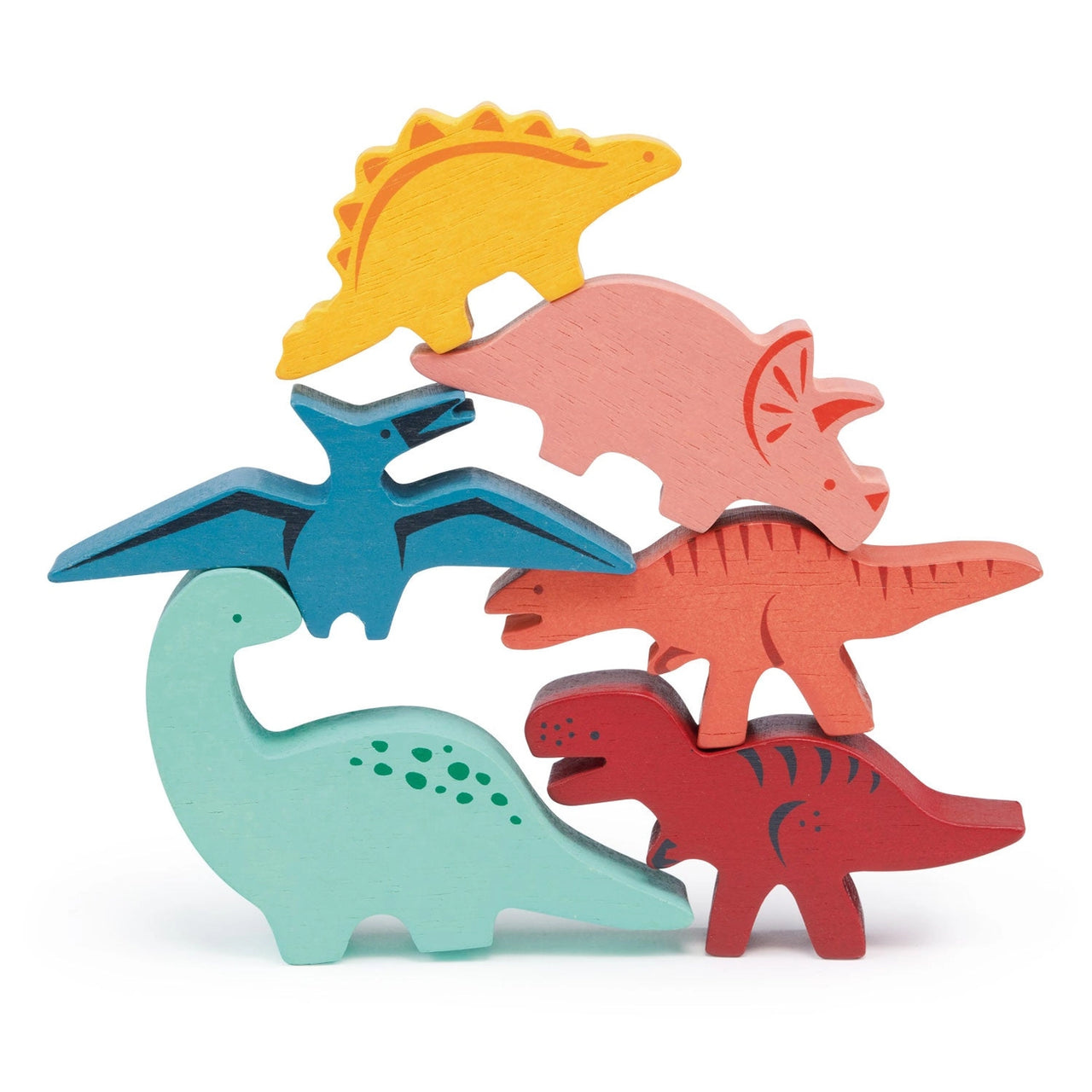 Happy Stacking Dinosaurs - Wooden