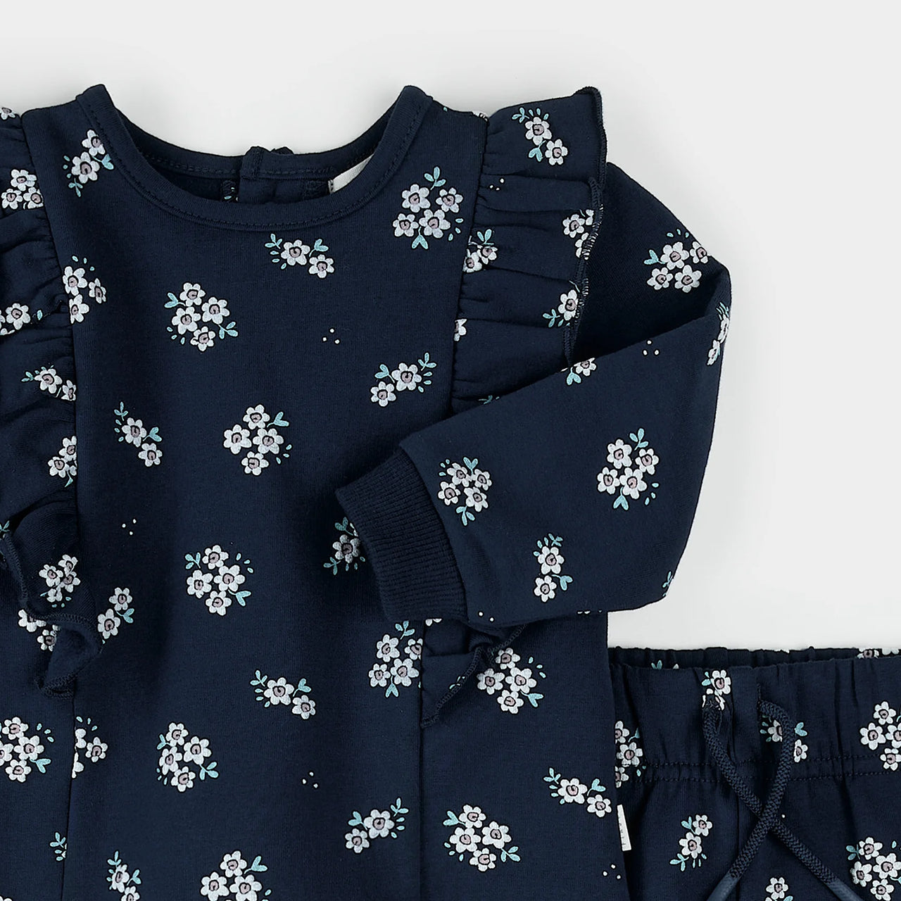 Blue Floral Sweat Set