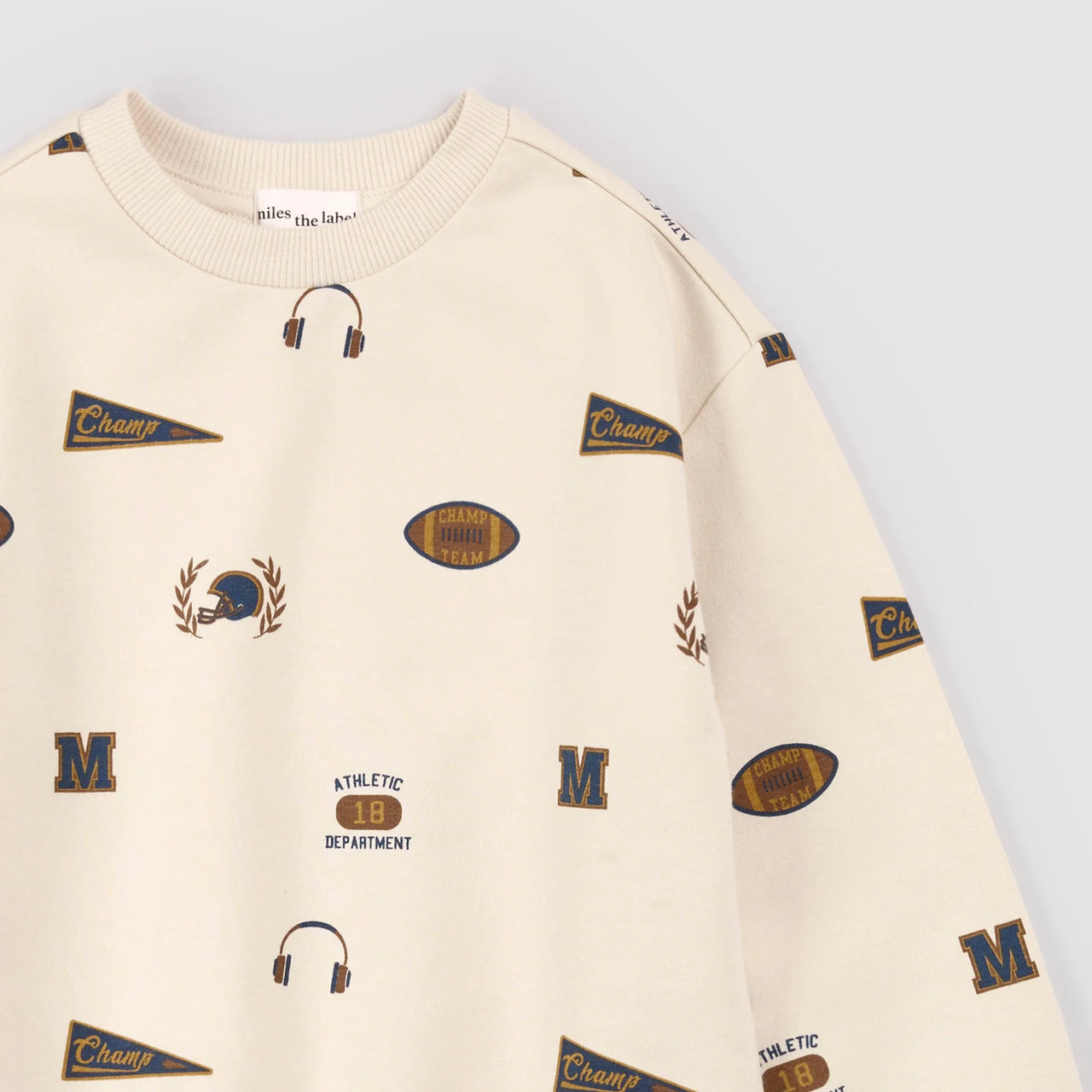 Varsity Print Sweatshirt