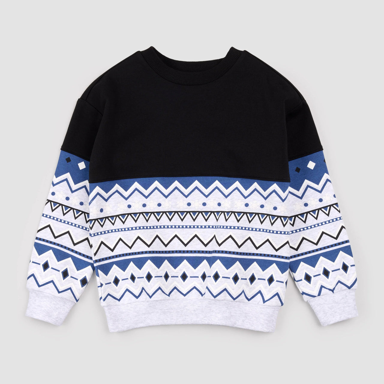 Heather Grey Fair Isle Sweatshirt