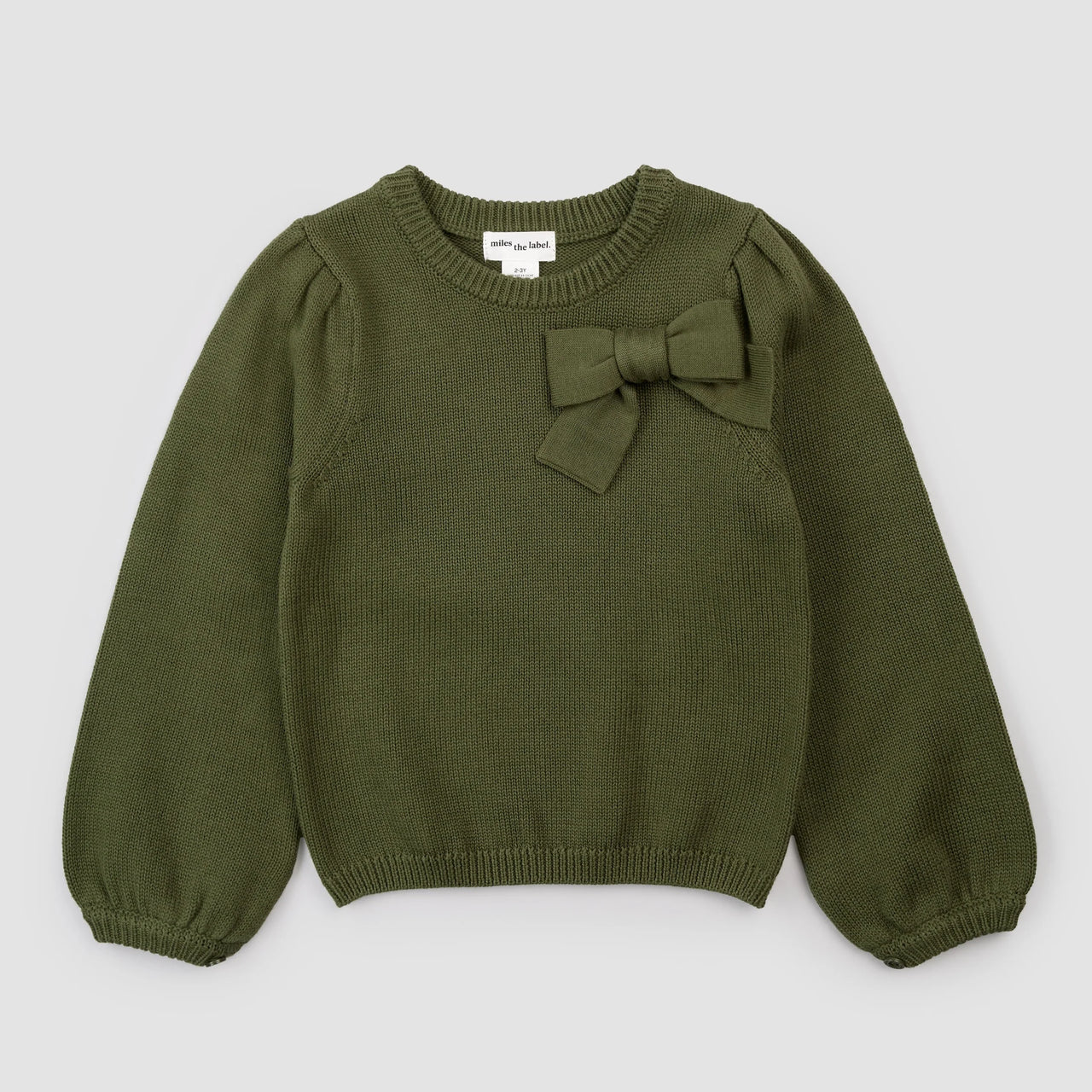 Dusty Green Bow Sweater