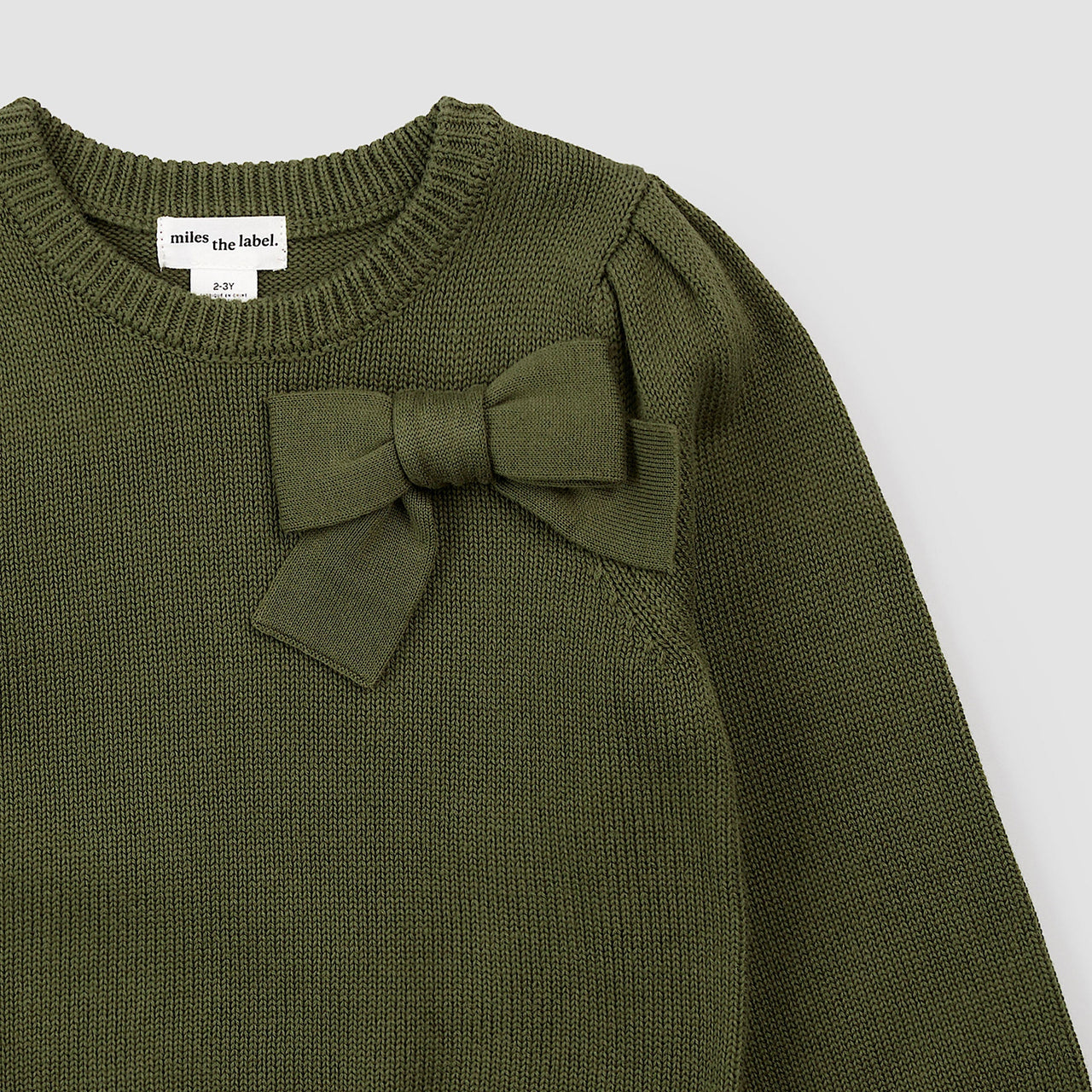 Dusty Green Bow Sweater