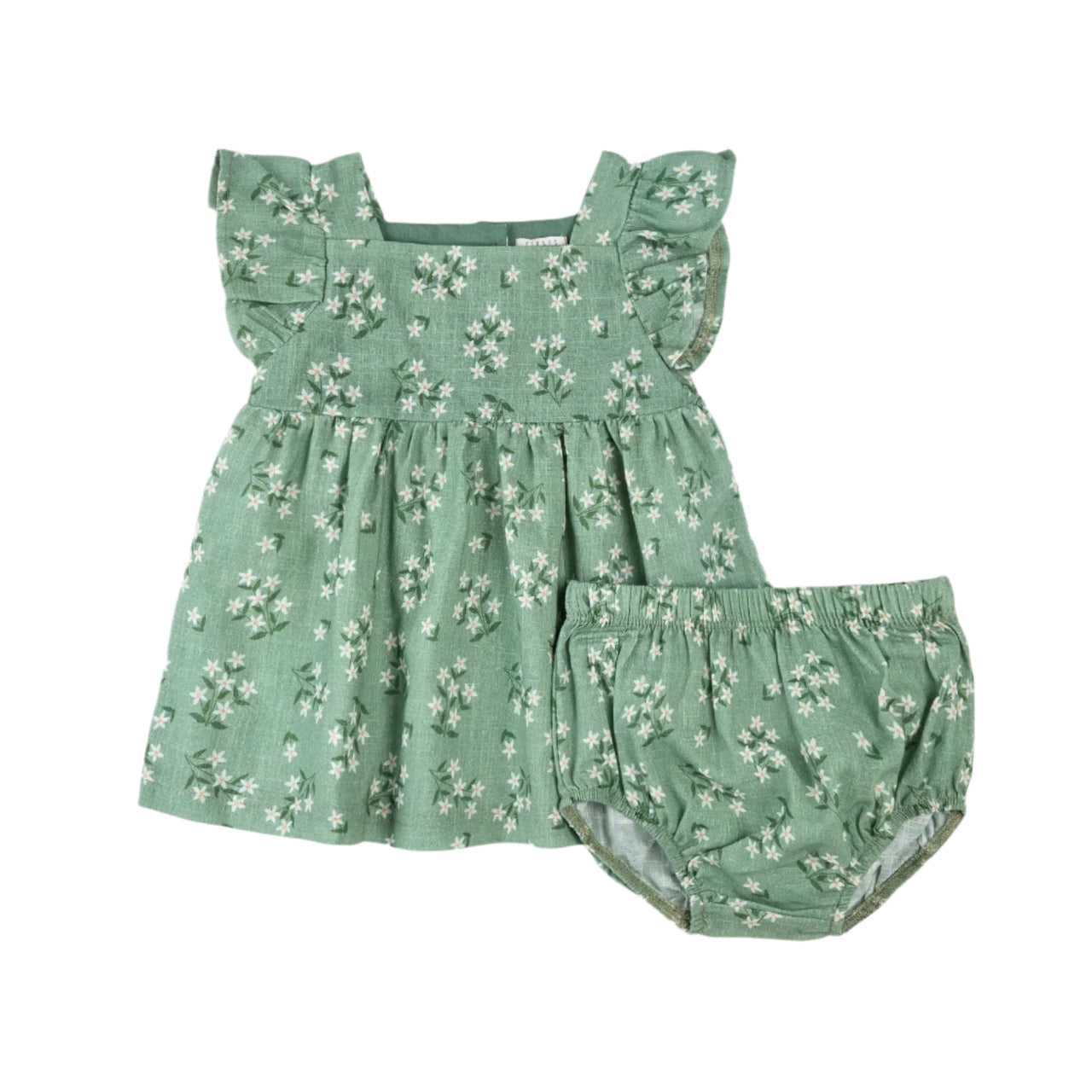 Exotic Flowers Laurel Cross Hatch Dress Set