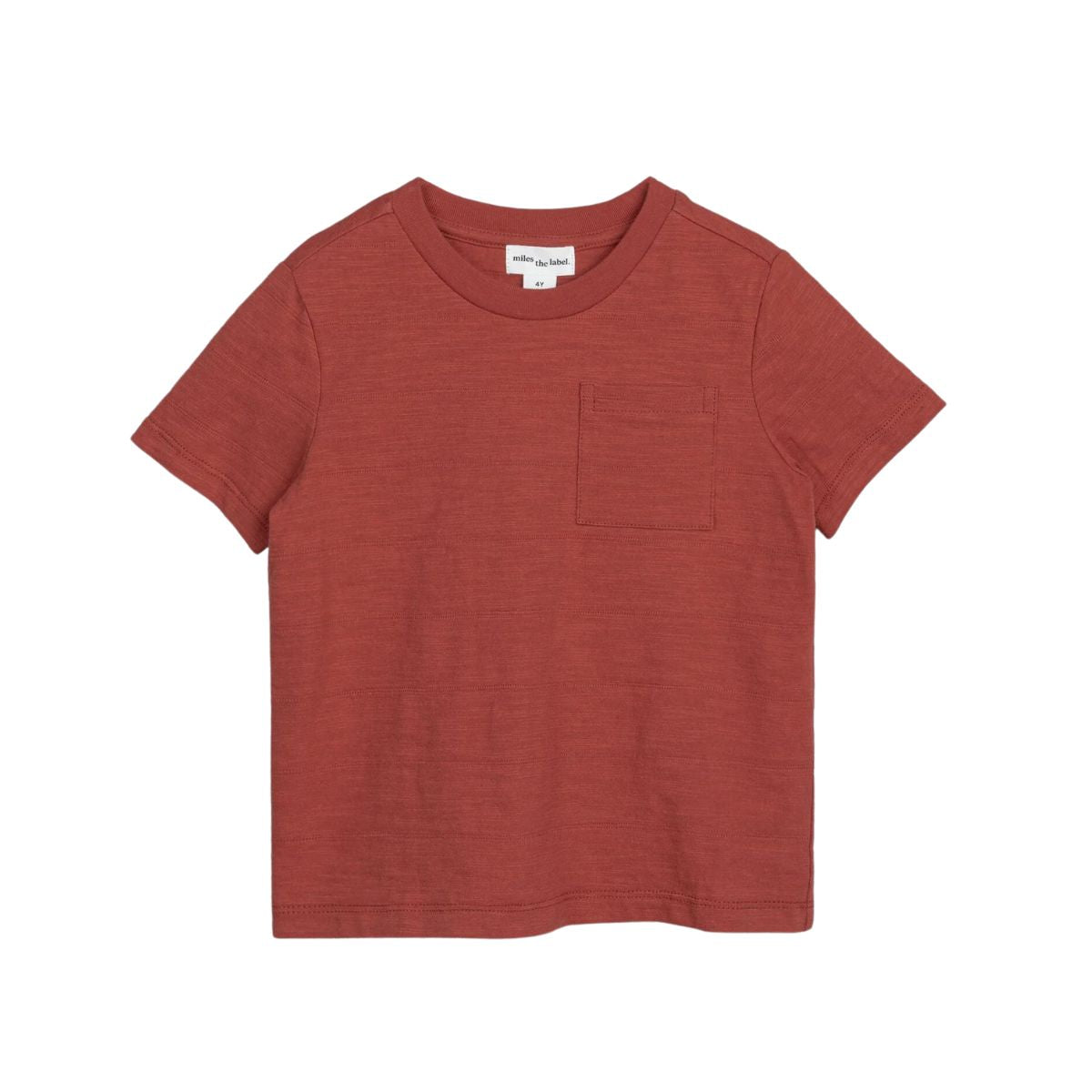 Brick Textured Slub Jersey Pocket T-Shirt