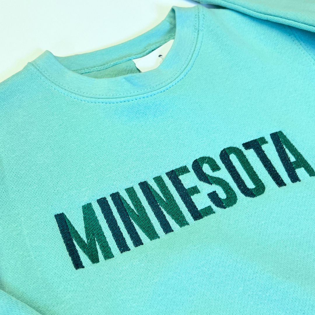 Minnesota Duo-Tone Sweatshirt - Mint