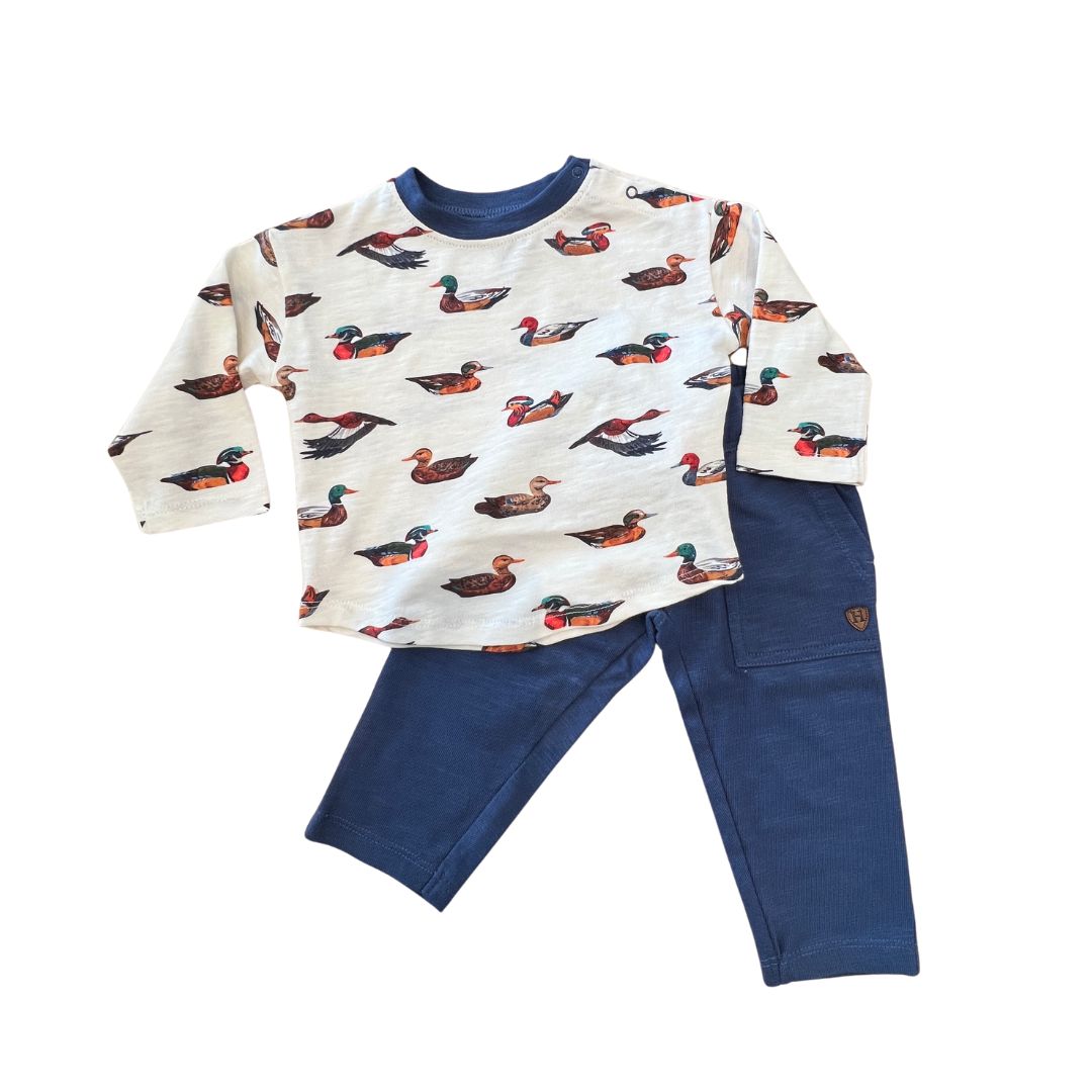 Decoy Ducks Graphic Tee & Pull On Pant Set